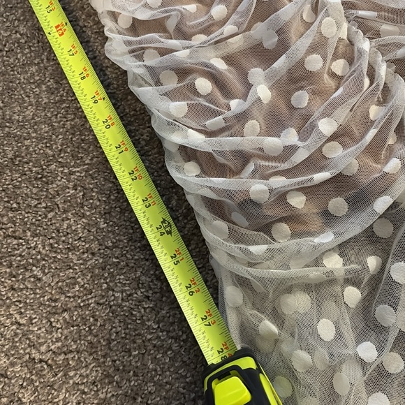 MAJORELLE Nude and White Strapless Dress - Picture 9 of 9